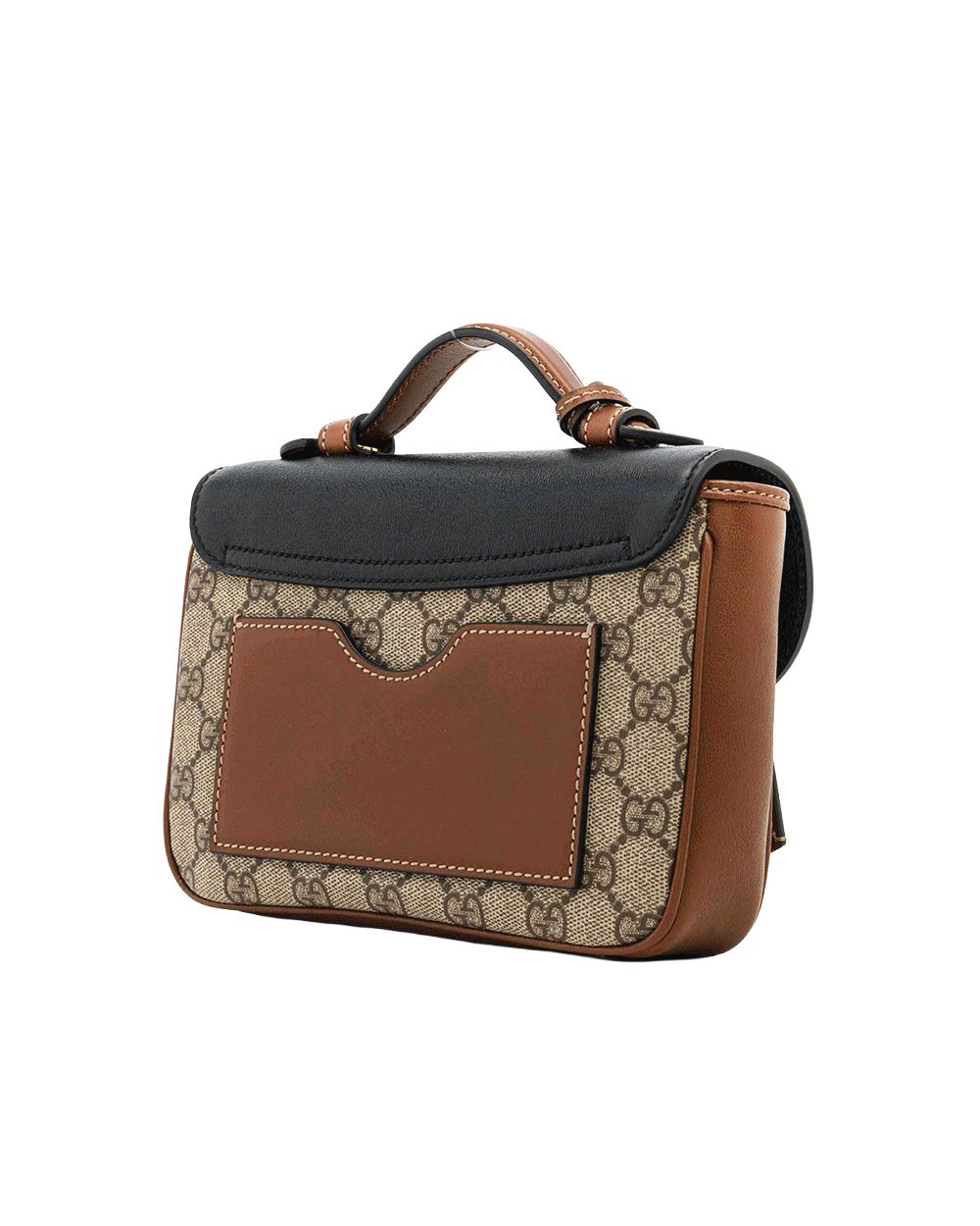 64 GUCCI PADLOCK FLAP BROWN BLACK GG MONOGRAM CANVAS GHW 658487 525040 1265