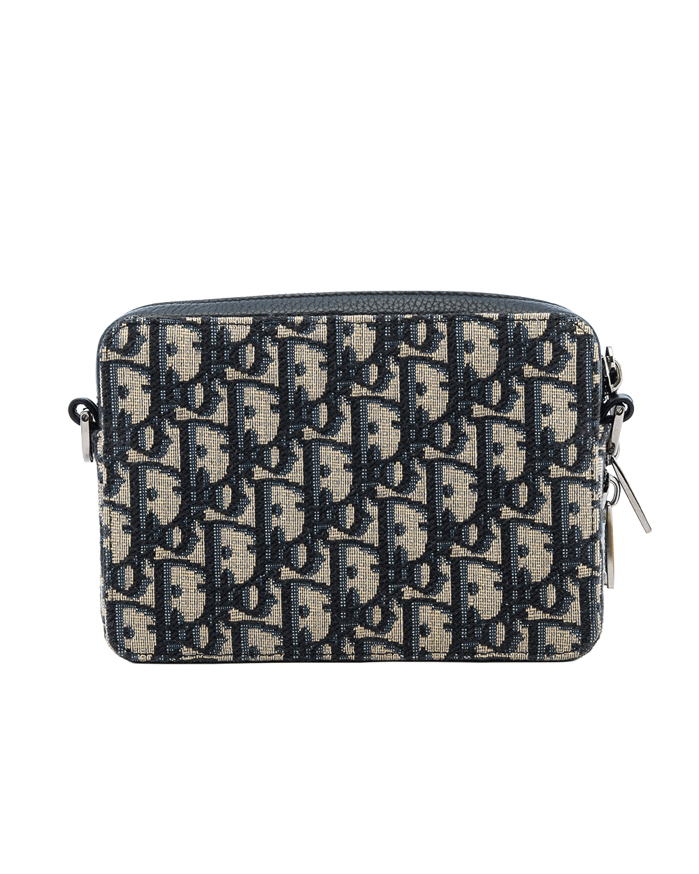 7 DIOR ZIPPED POUCH WITH STRAP BLACK OBLIQUE JACUARD SHW 11 BO 0262 0460
