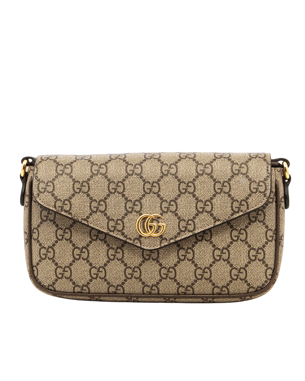 7 GUCCI OPHIDIA POCHETTE BROWN GG MONOGRAM CANVAS GHW 0511