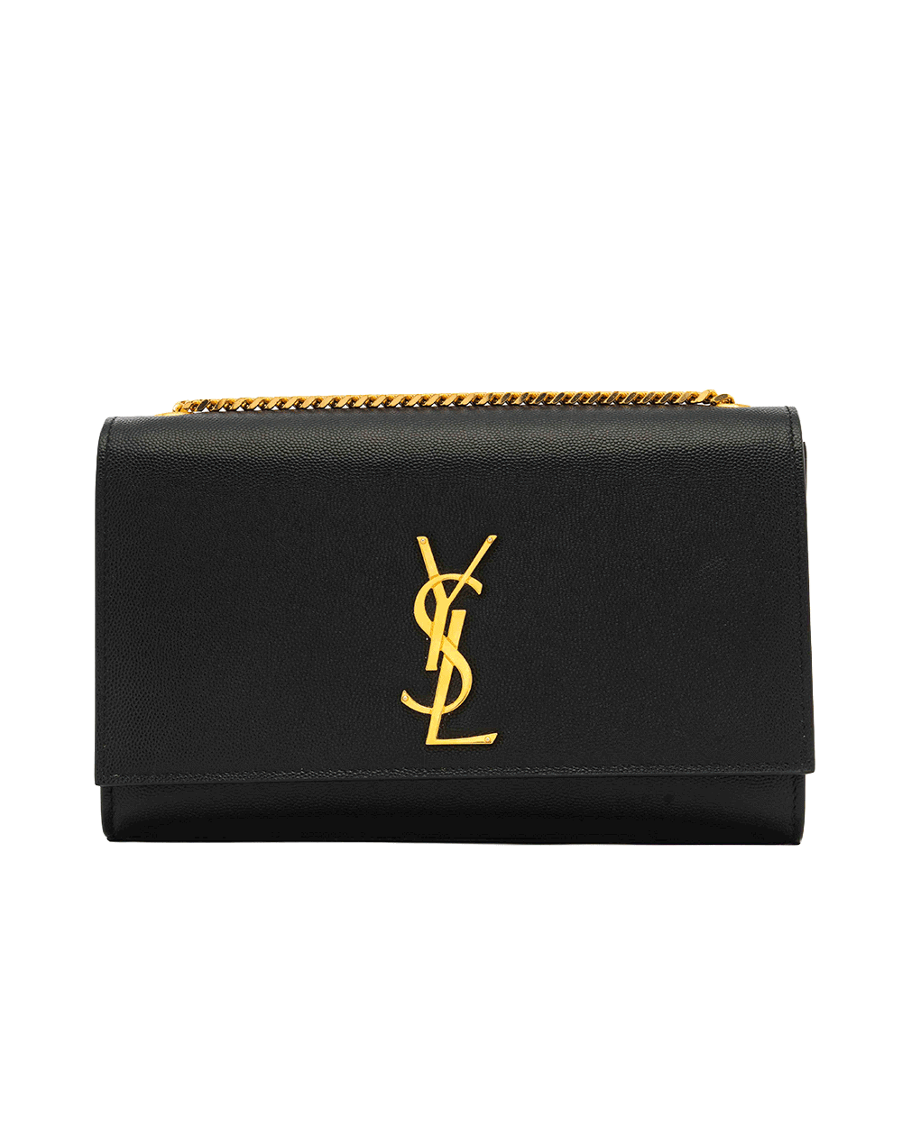 7 YSL KATE MEDIUM BLACK CHEVRON GHW ALM 364021 0517 0950