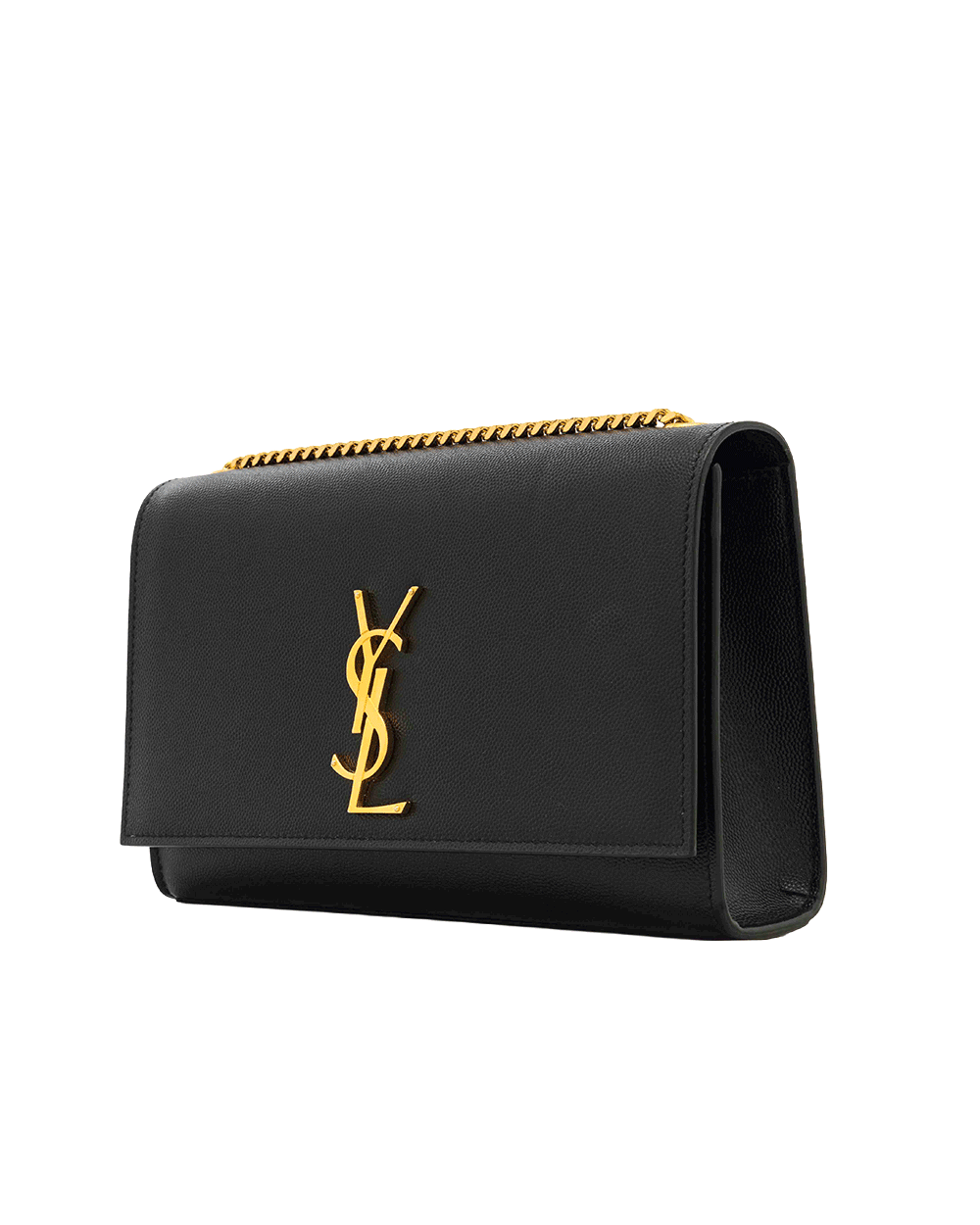 7 YSL KATE MEDIUM BLACK CHEVRON GHW ALM 364021 0517 0951