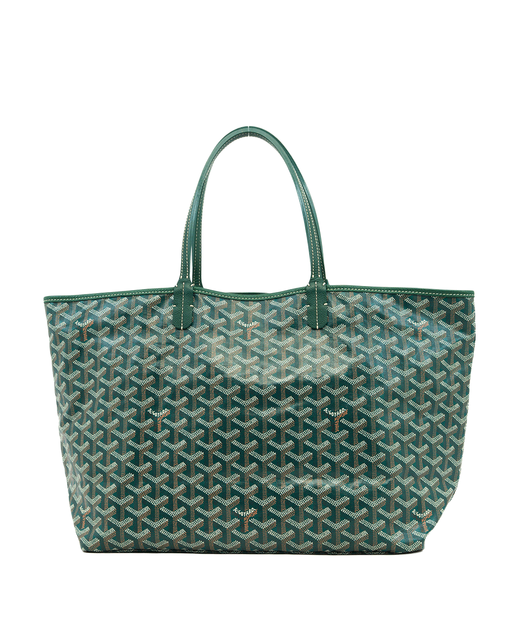 8 GOYARD ST.LOUIS PM GREEN CANVAS SHW CHN020234 0553