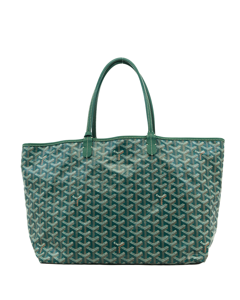 8 GOYARD ST.LOUIS PM GREEN CANVAS SHW CHN020234 0556