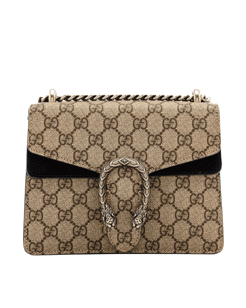 8 GUCCI DIONYSUS MINI BLACK BROWN GG MONOGRAM CANVAS RSHW 421910 493075 1891