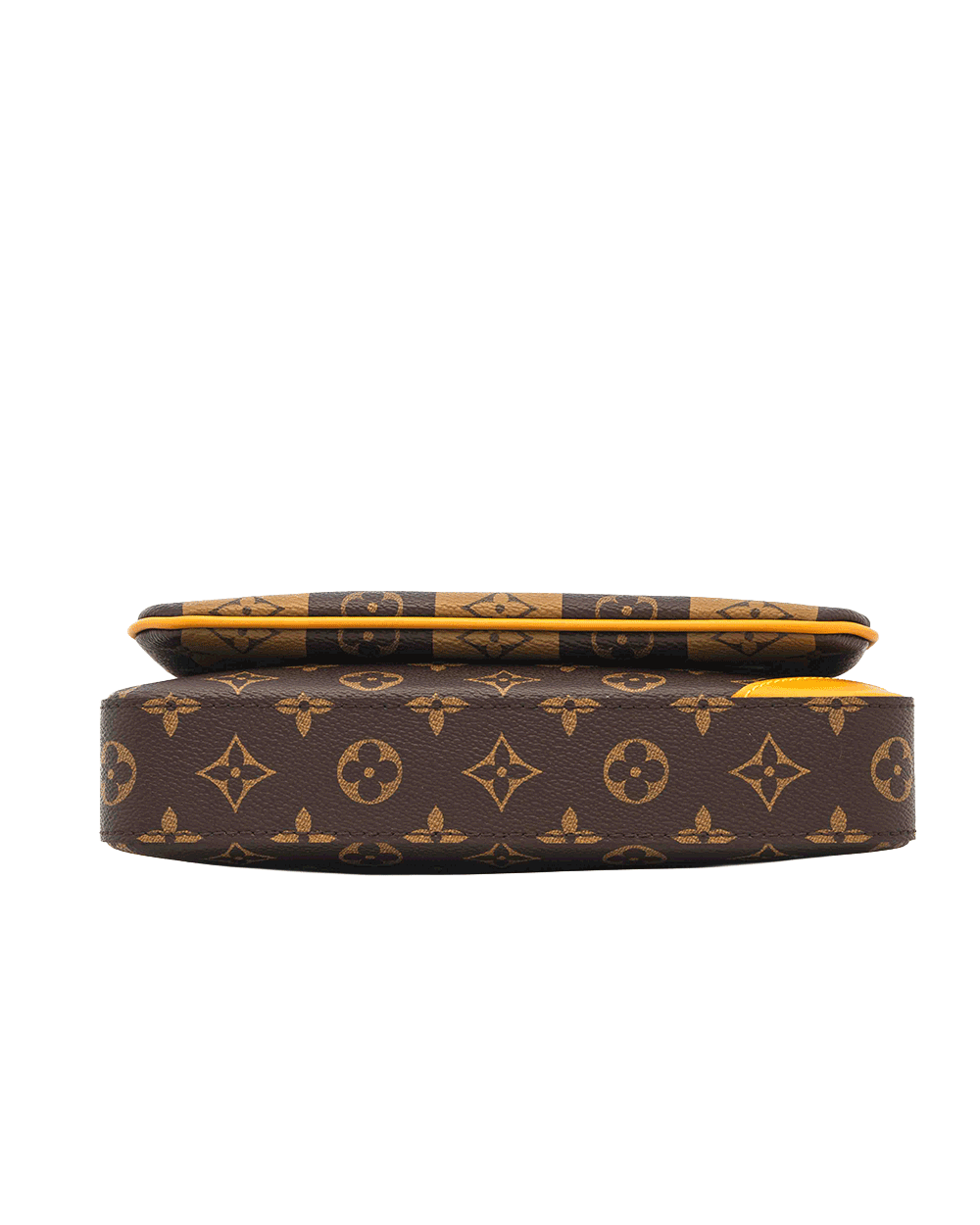 8 LV TRIO MESSENGER BROWN MONOGRAM CANVAS GHW MICROCHIP 0259