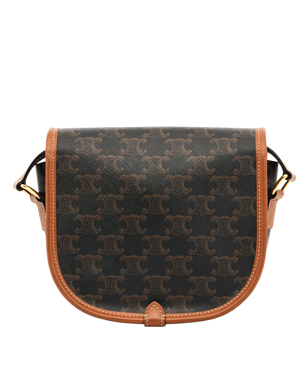9 CELINE FOLCO BROWN TAN CANVAS GHW S ME 5202 S BR 4242 0587