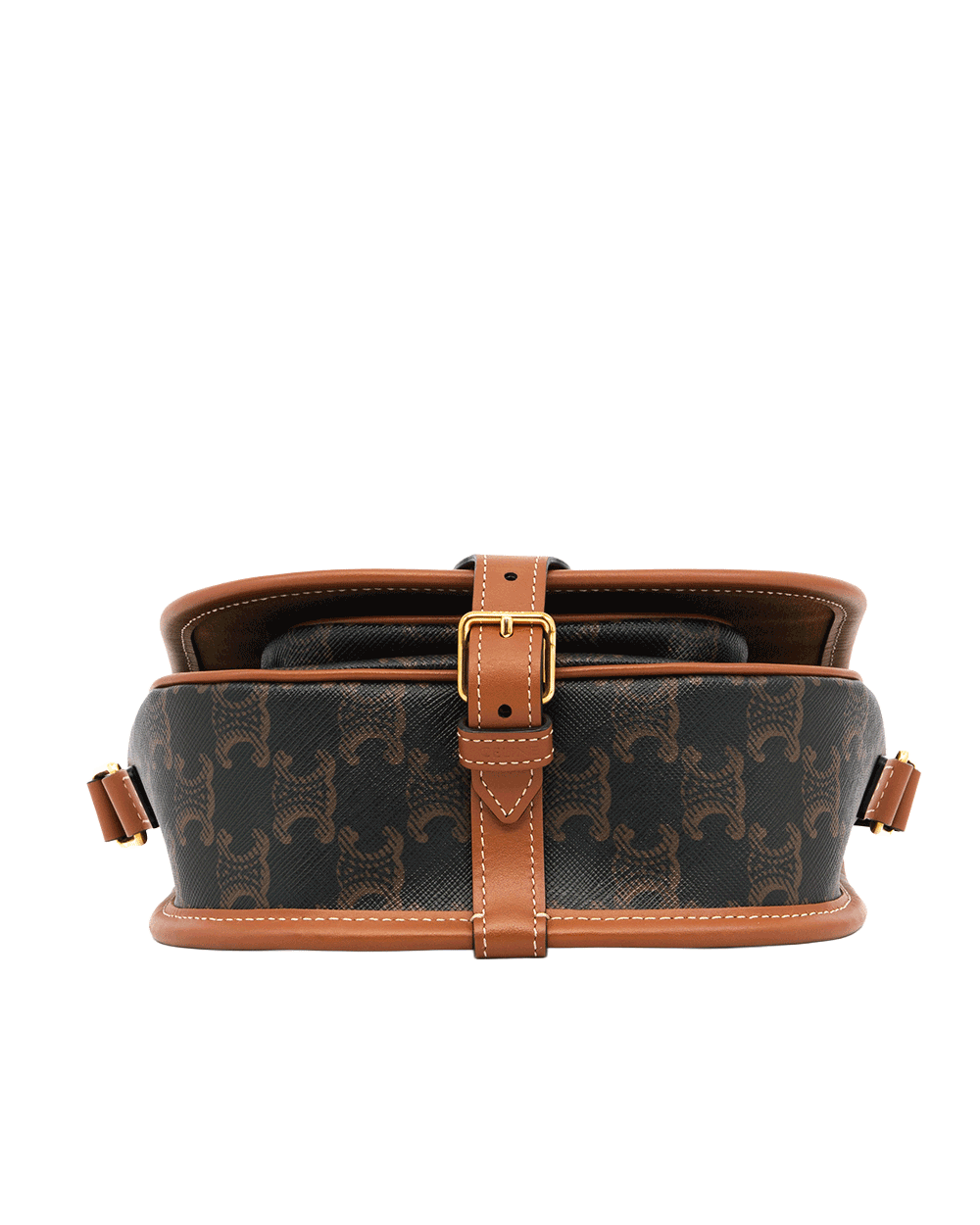 9 CELINE FOLCO BROWN TAN CANVAS GHW S ME 5202 S BR 4242 0588
