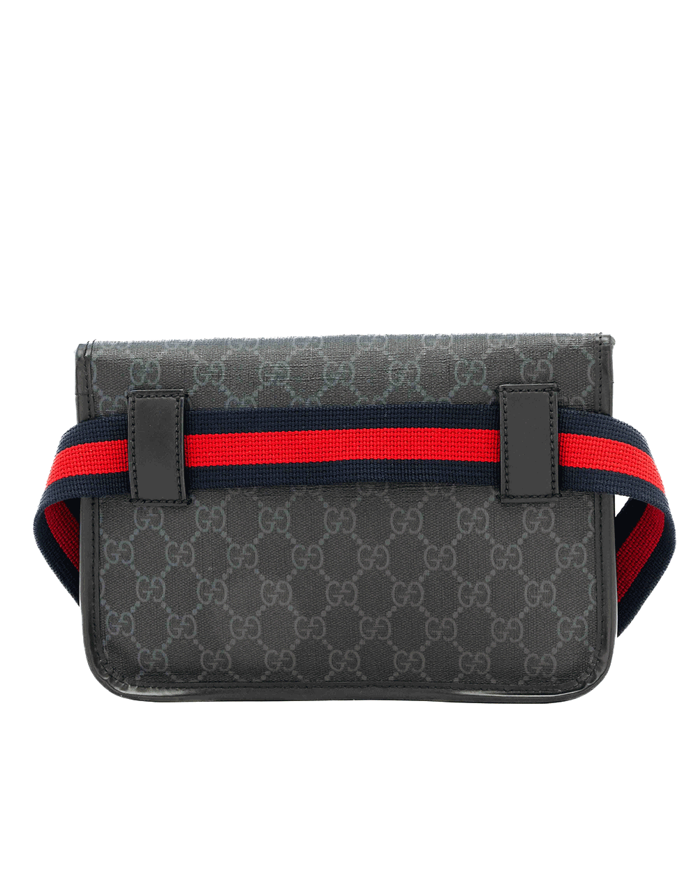 9 GUCCI BELT BAG BLACK GG SUPREME MONOGRAM CANVAS SHW 598113 525040 0981
