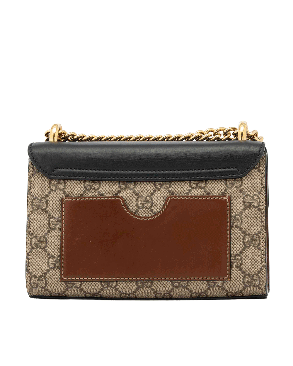 9 GUCCI PADLOCK BROWN BLACK GG MONOGRAM CANVAS GHW 409487 200047 0415