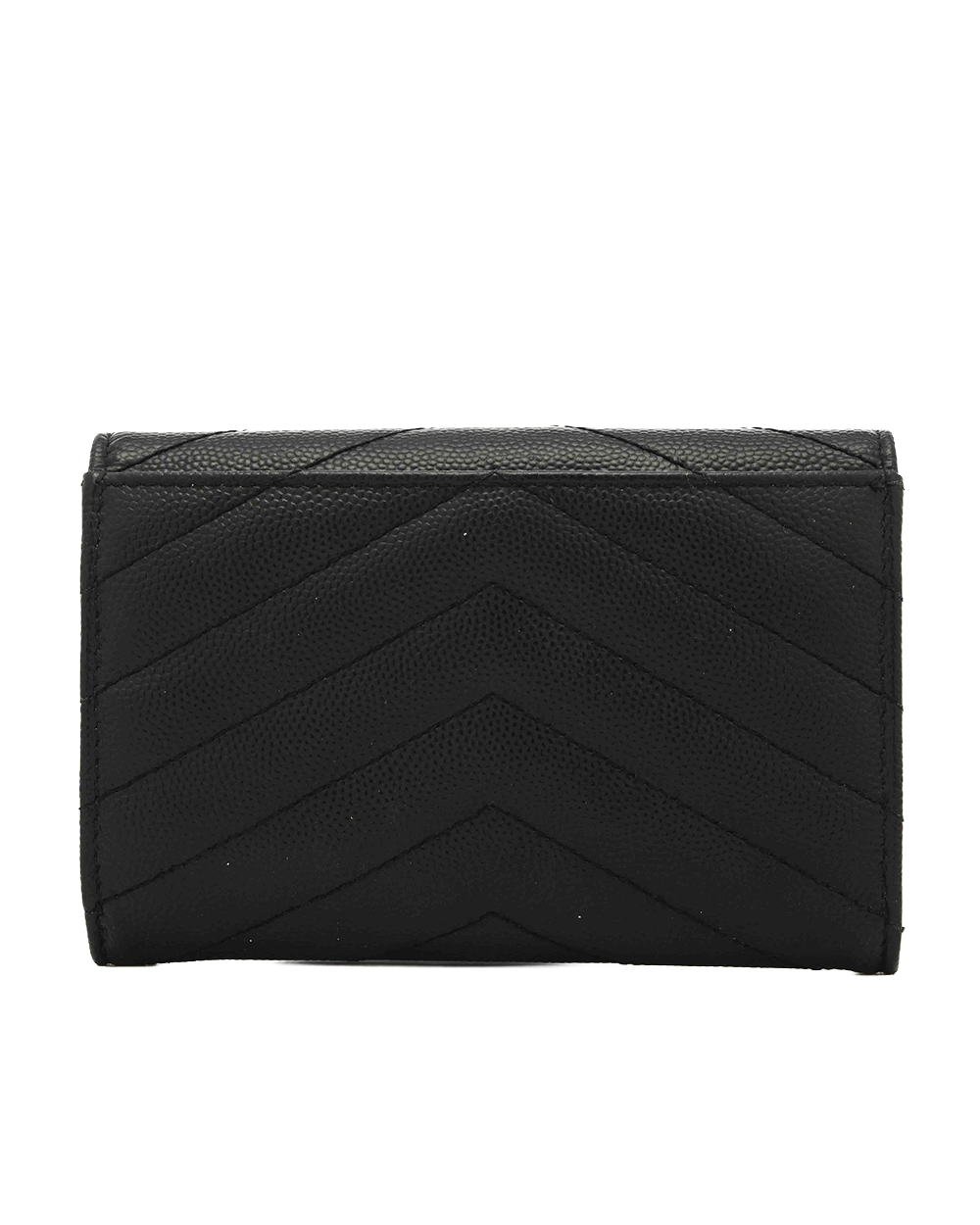 9 YSL CARD HOLDER SHORT BLACK CALF GHW TGR 414404 0719 0285(1)