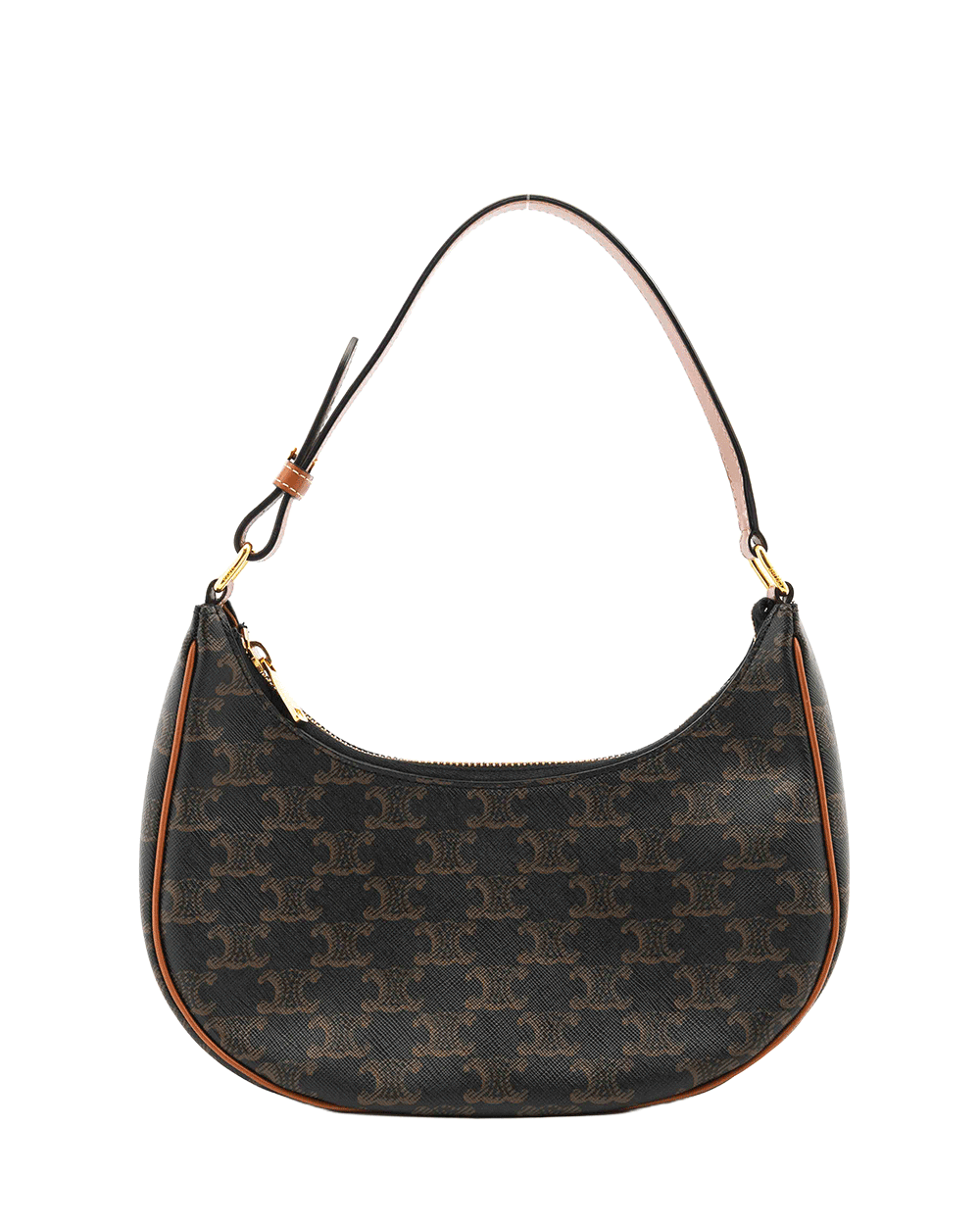 12 CELINE AVA MEDIUM BROWN TAN CANVAS GHW W GA 3212 1020
