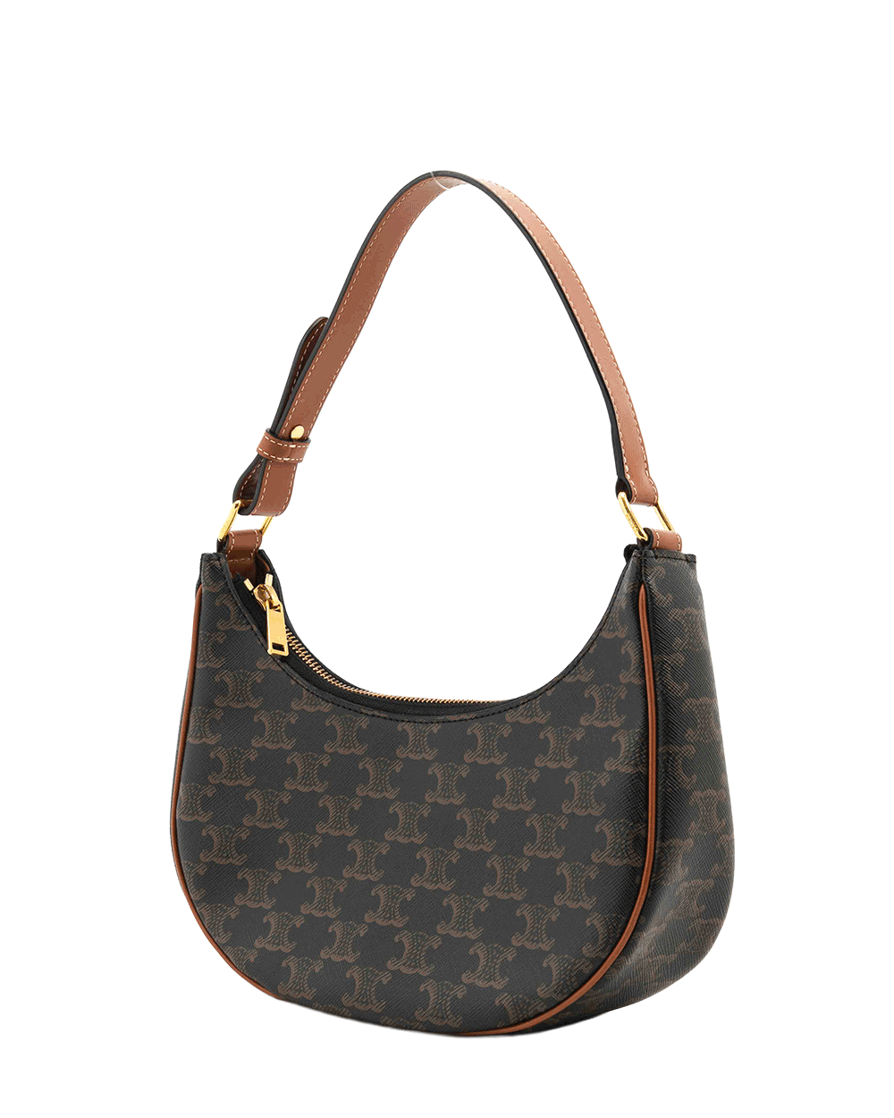 12 CELINE AVA MEDIUM BROWN TAN CANVAS GHW W GA 3212 1021