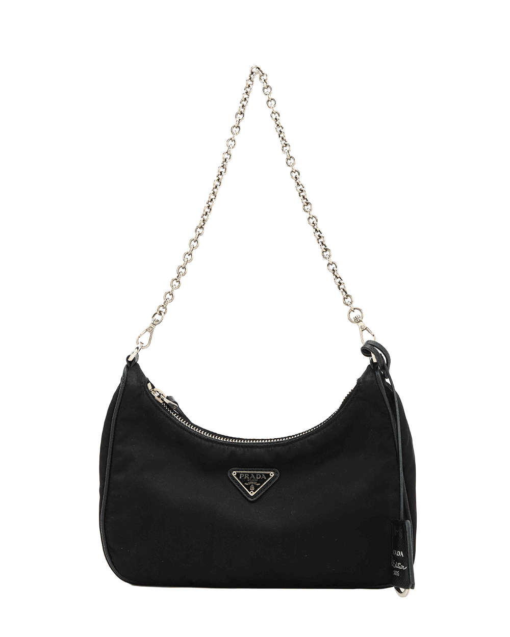 13 PRADA RE EDITION 2005 BLACK NYLON SHW MICROCHIP 0005