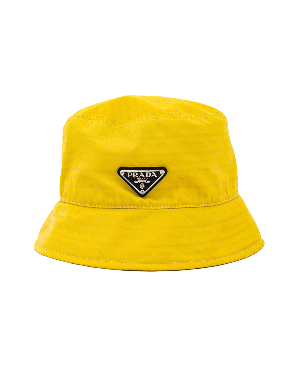 15 PRADA BUCKET HAT L YELLOW NYLON SHW 0663