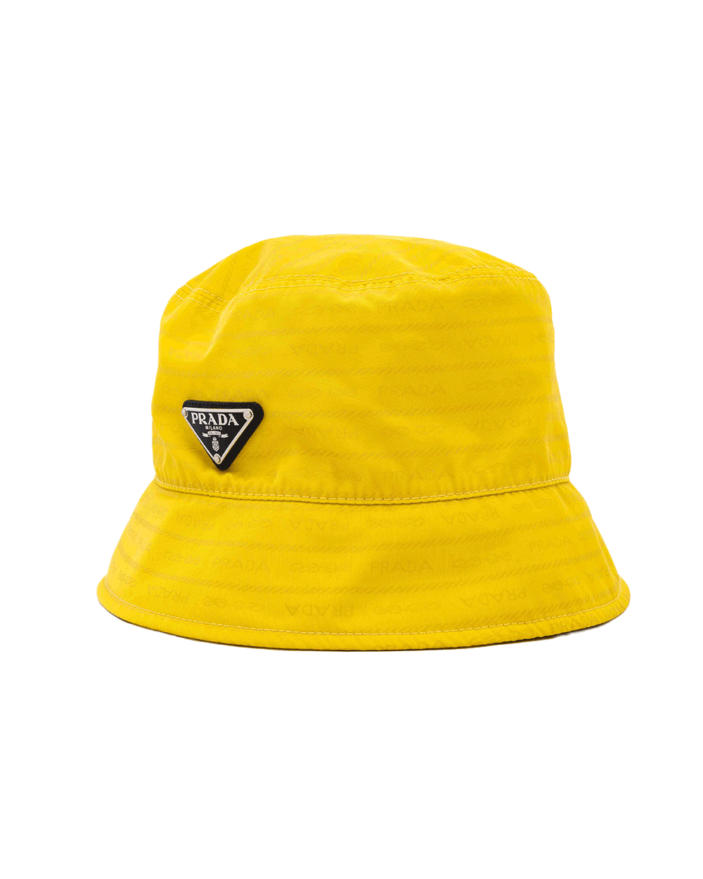 15 PRADA BUCKET HAT L YELLOW NYLON SHW 0664