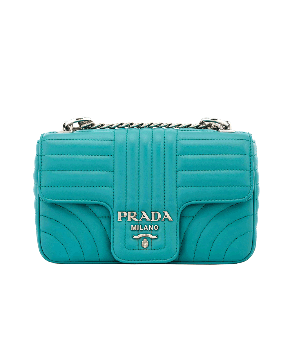 17 PRADA DIAGRAMME SHOLDER BAG BLUE CALF SHW 0448