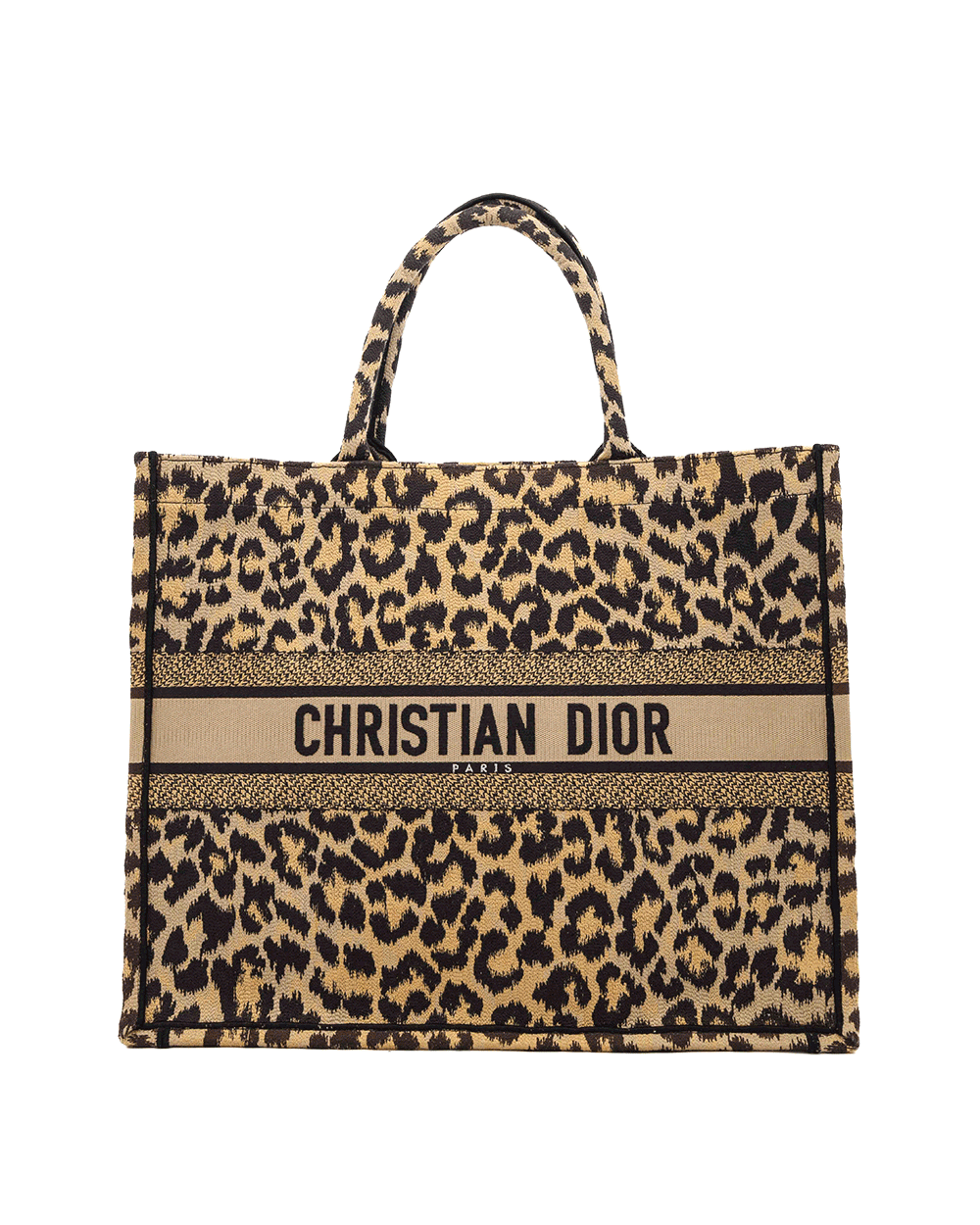 18 DIOR BOOK TOTE LARGE LEOPARD JACQUARD 50 MA 0281 0540