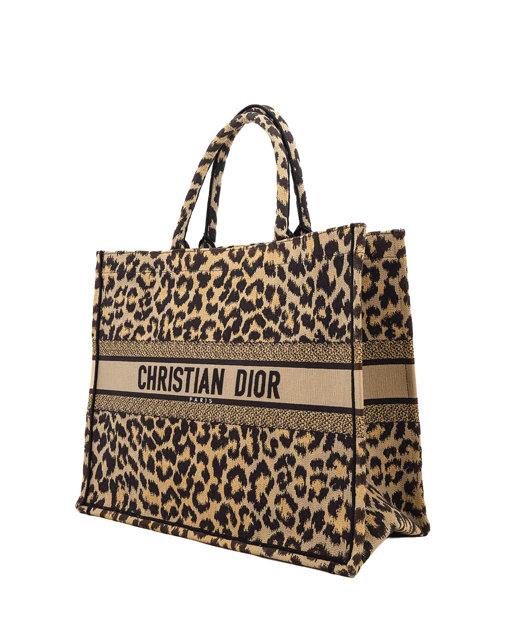 18 DIOR BOOK TOTE LARGE LEOPARD JACQUARD 50 MA 0281 0541