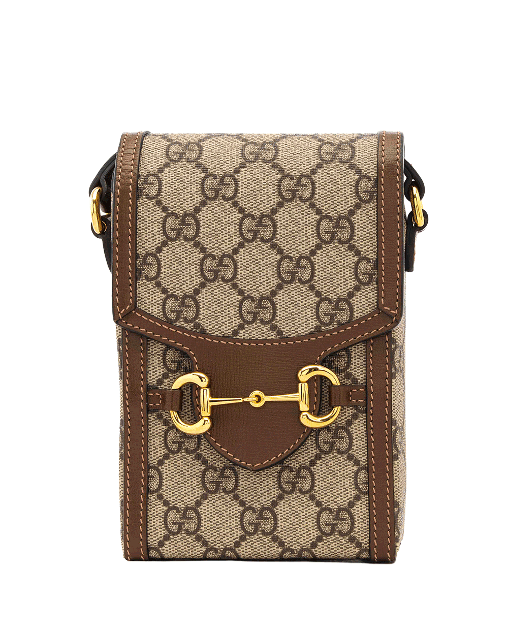 21 GUCCI HORSEBIT 1955 PHONE BROWN GG MONOGRAM CANVAS GHW 625615 520981 0080