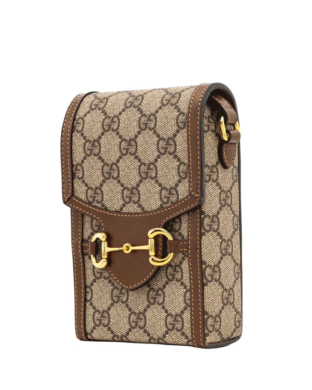 21 GUCCI HORSEBIT 1955 PHONE BROWN GG MONOGRAM CANVAS GHW 625615 520981 0081