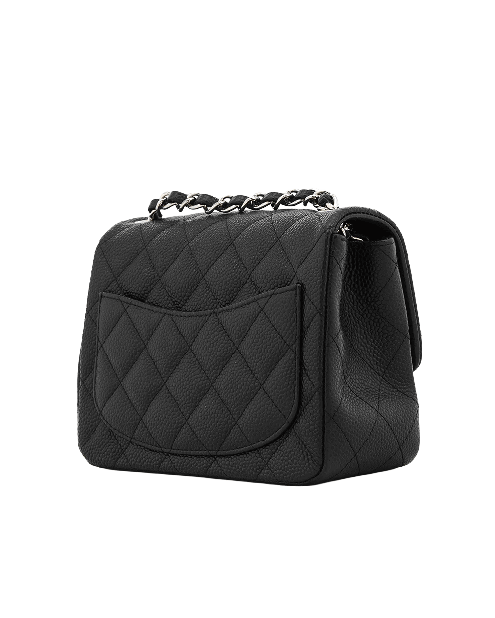 24 CHANEL MINI SQUARE 7 BLACK CAVIAR SHW 20006334 0503