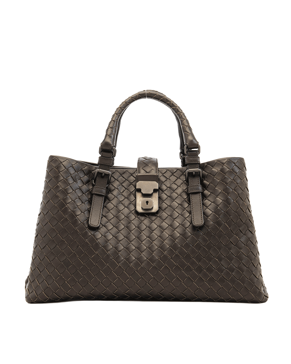 27 BOTTEGA INTRECCIATO ROMA SMALL BROWN SMALL BROWN CALF SHW B03804751Q 0878