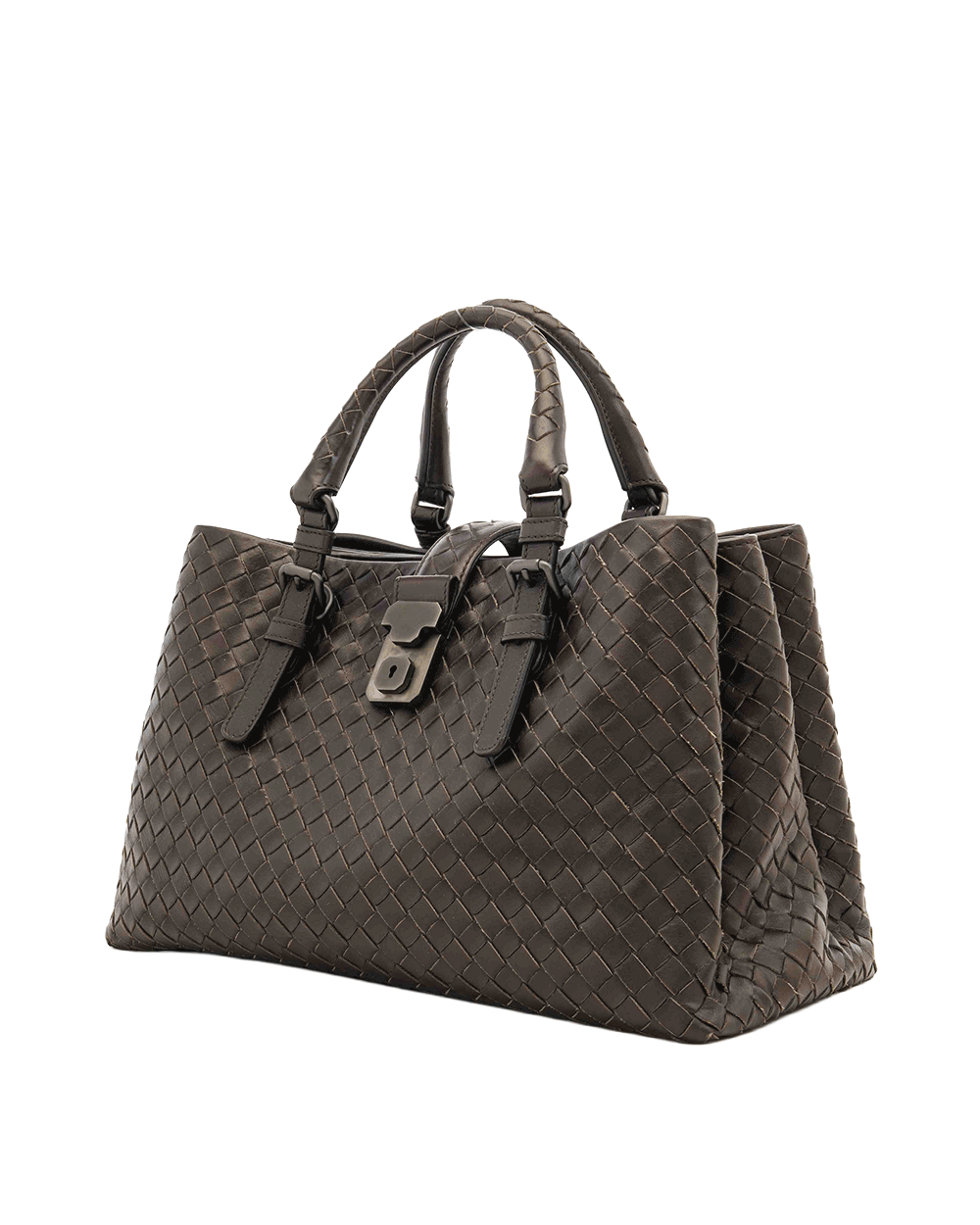27 BOTTEGA INTRECCIATO ROMA SMALL BROWN SMALL BROWN CALF SHW B03804751Q 0879