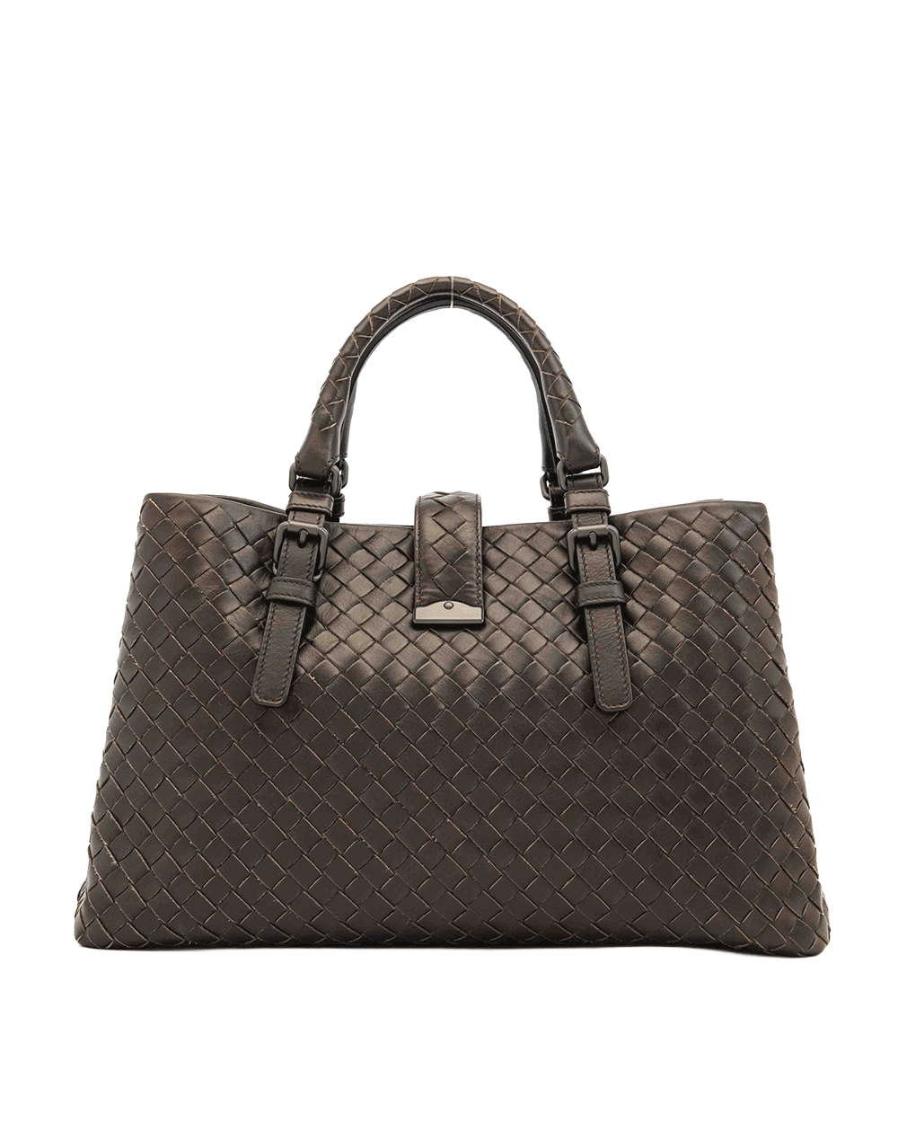 27 BOTTEGA INTRECCIATO ROMA SMALL BROWN SMALL BROWN CALF SHW B03804751Q 0881