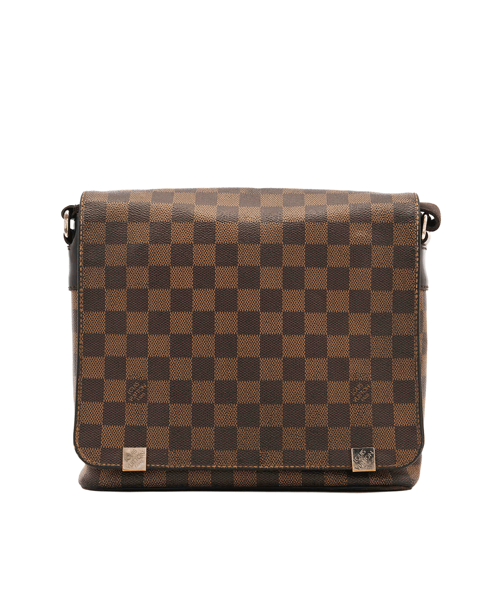 30 LV DISTRIC MESSENGER PM BROWN DAMIER CANVAS GHW 0771