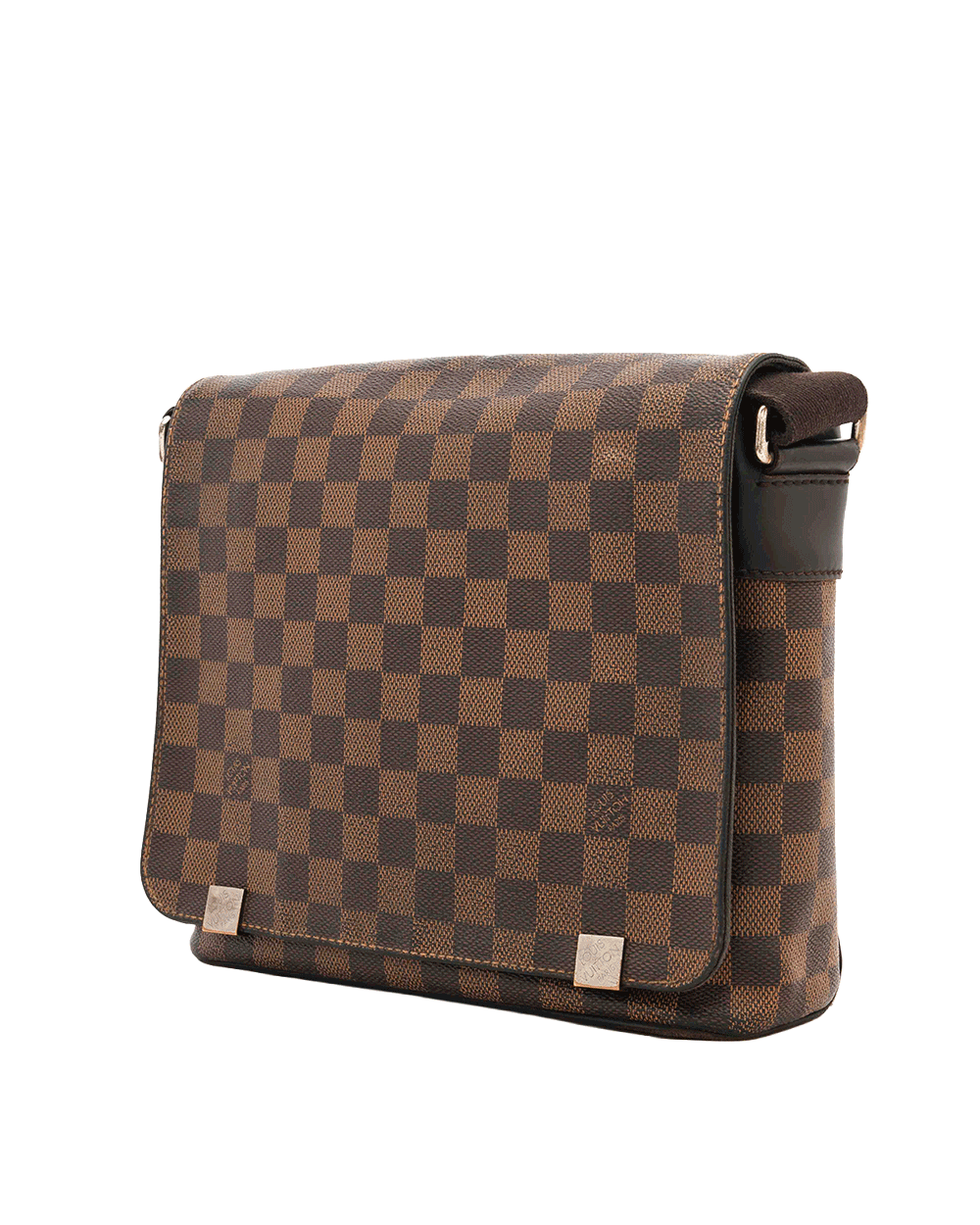 30 LV DISTRIC MESSENGER PM BROWN DAMIER CANVAS GHW 0772