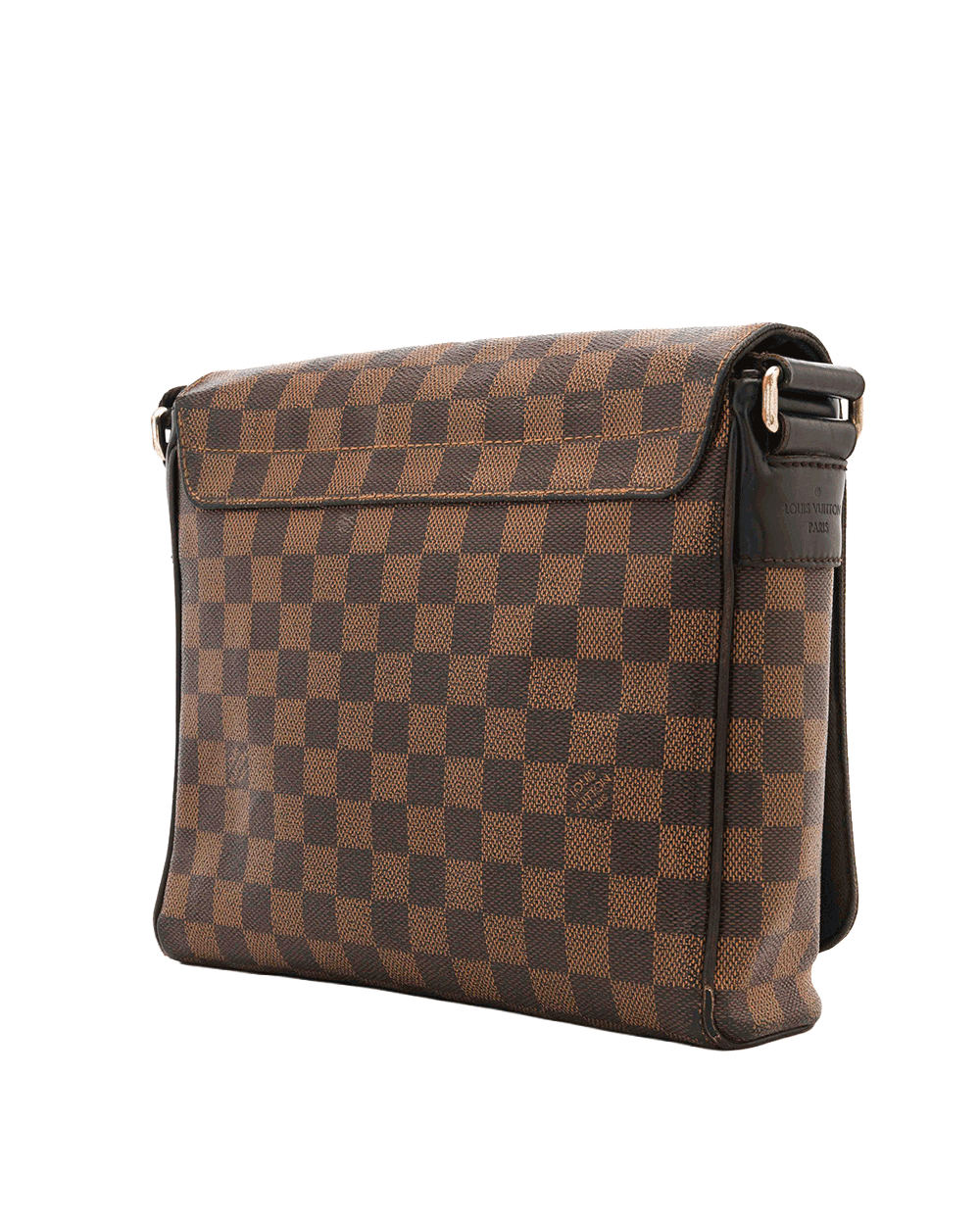 30 LV DISTRIC MESSENGER PM BROWN DAMIER CANVAS GHW 0773