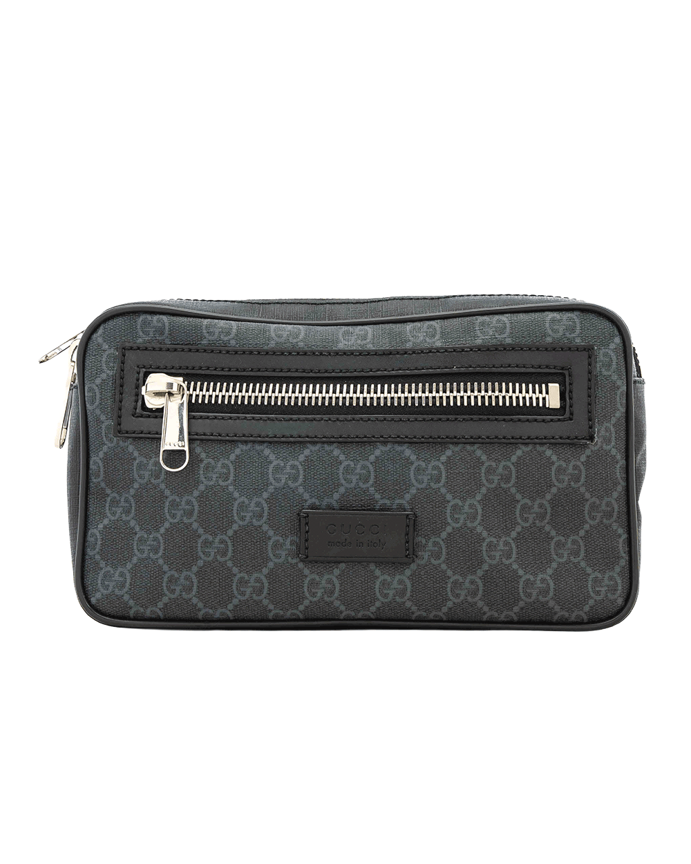 32 GUCCI BELT BAG SQ TIGER BLACK GG SUPREME MONOGRAM CANVAS SHW 474298 200047 0433