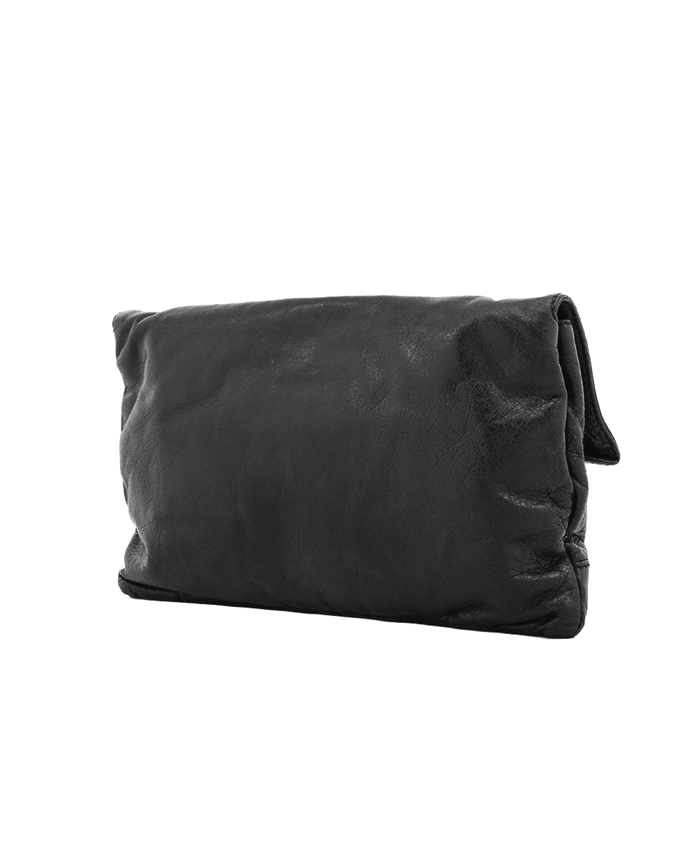 34 BALENCIAGA ENLEVOPE CLUTCH WITH STRAP BLACK CALF GHW 327079 1000 G 538735 0614