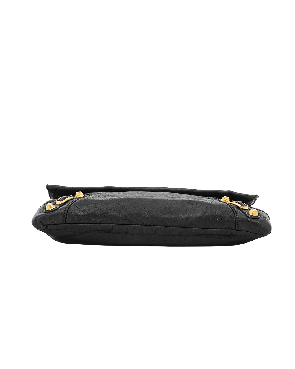 34 BALENCIAGA ENLEVOPE CLUTCH WITH STRAP BLACK CALF GHW 327079 1000 G 538735 0616