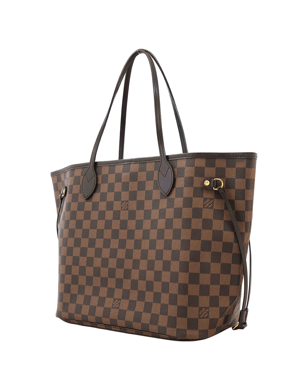 35 LV NEVERFULL MM BROWN DAMIER CANVAS GHW SA0192 0573