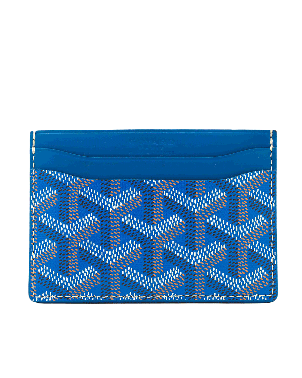 39 GOYARD SULPICE CARD SLOT SHORT BLUE CANVAS VAE 120231 0211