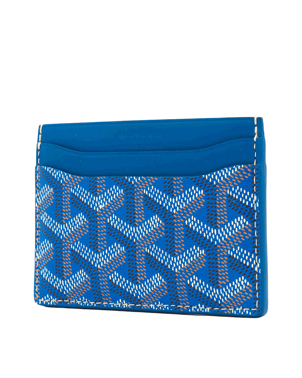 39 GOYARD SULPICE CARD SLOT SHORT BLUE CANVAS VAE 120231 0212