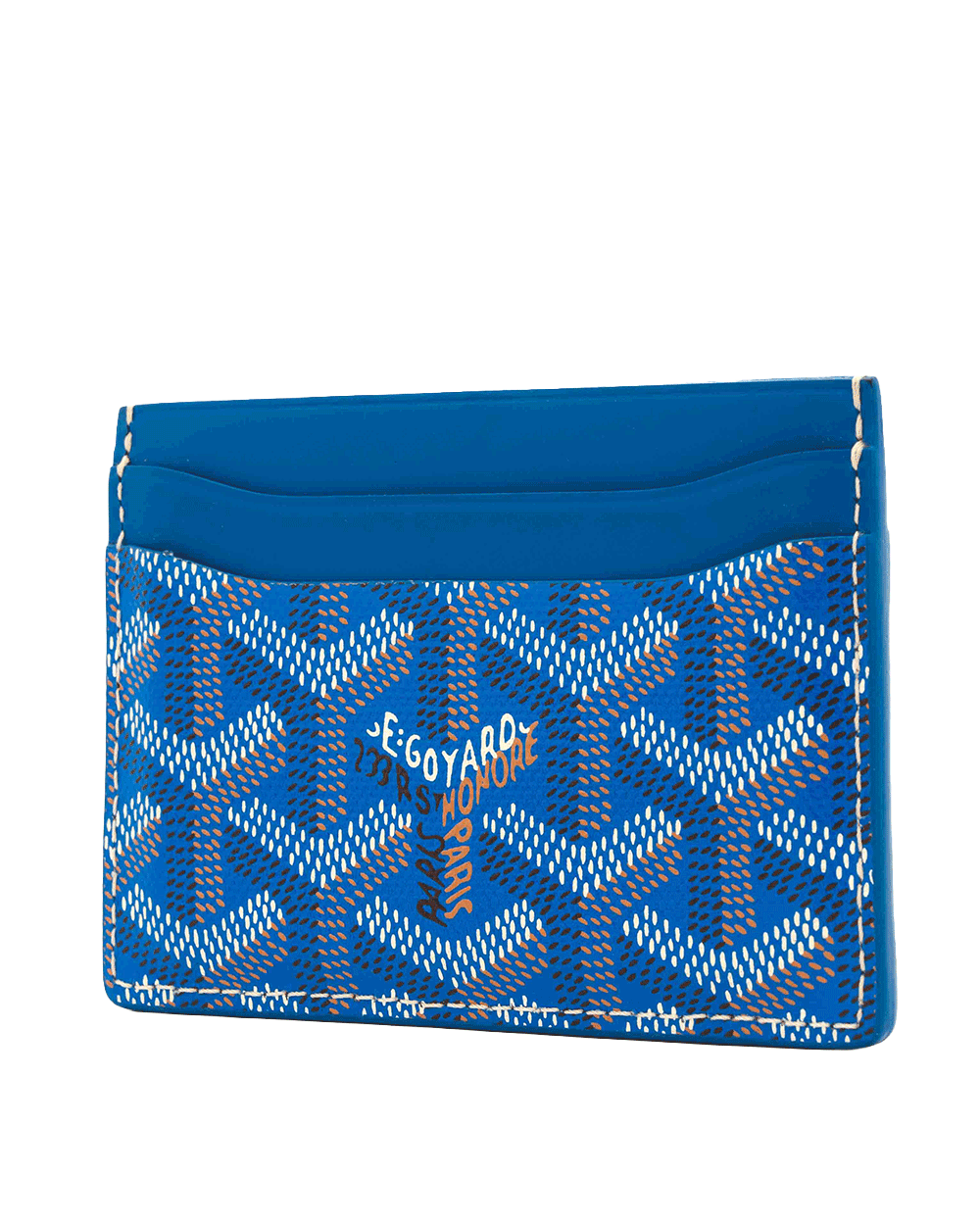 39 GOYARD SULPICE CARD SLOT SHORT BLUE CANVAS VAE 120231 0213