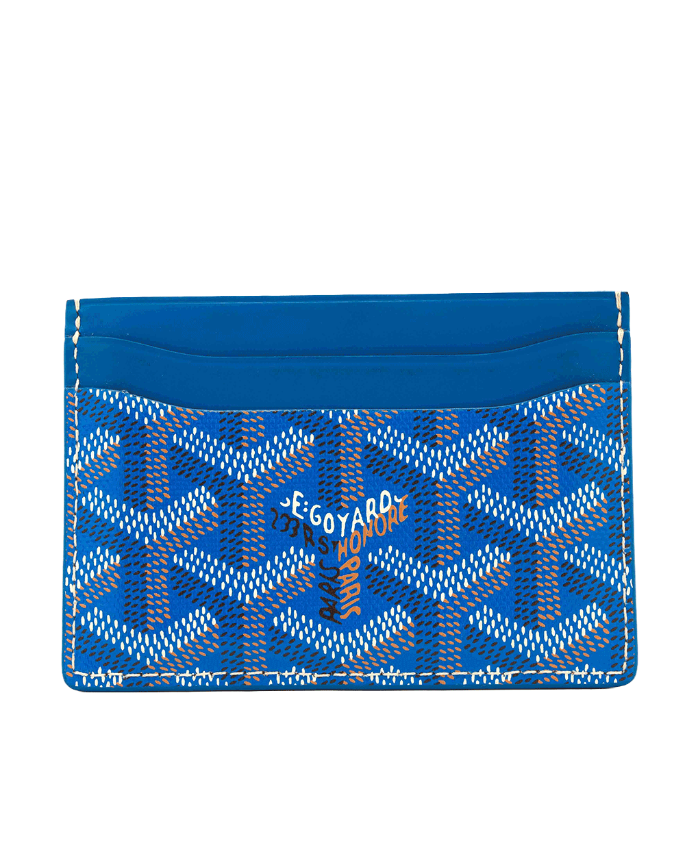 39 GOYARD SULPICE CARD SLOT SHORT BLUE CANVAS VAE 120231 0214