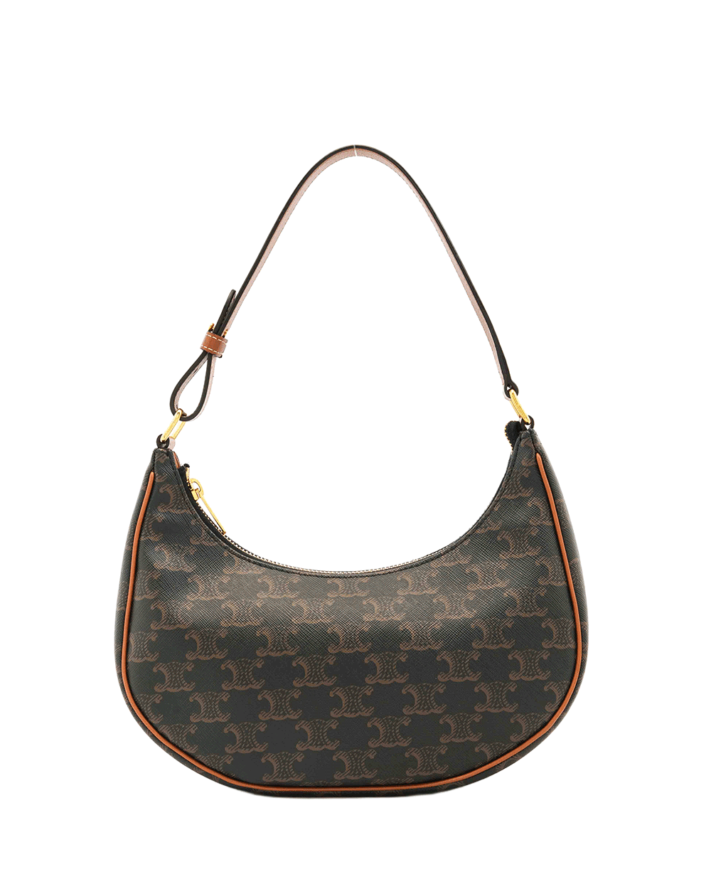 42 CELINE AVA MEDIUM BROWN TAN CANVAS GHW W GA 3280 0847