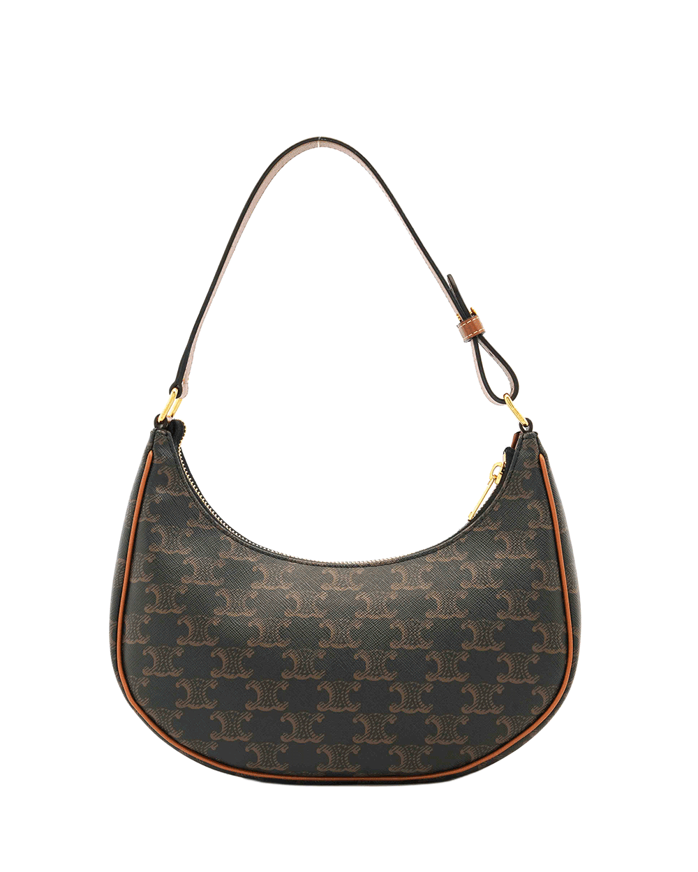 42 CELINE AVA MEDIUM BROWN TAN CANVAS GHW W GA 3280 0850