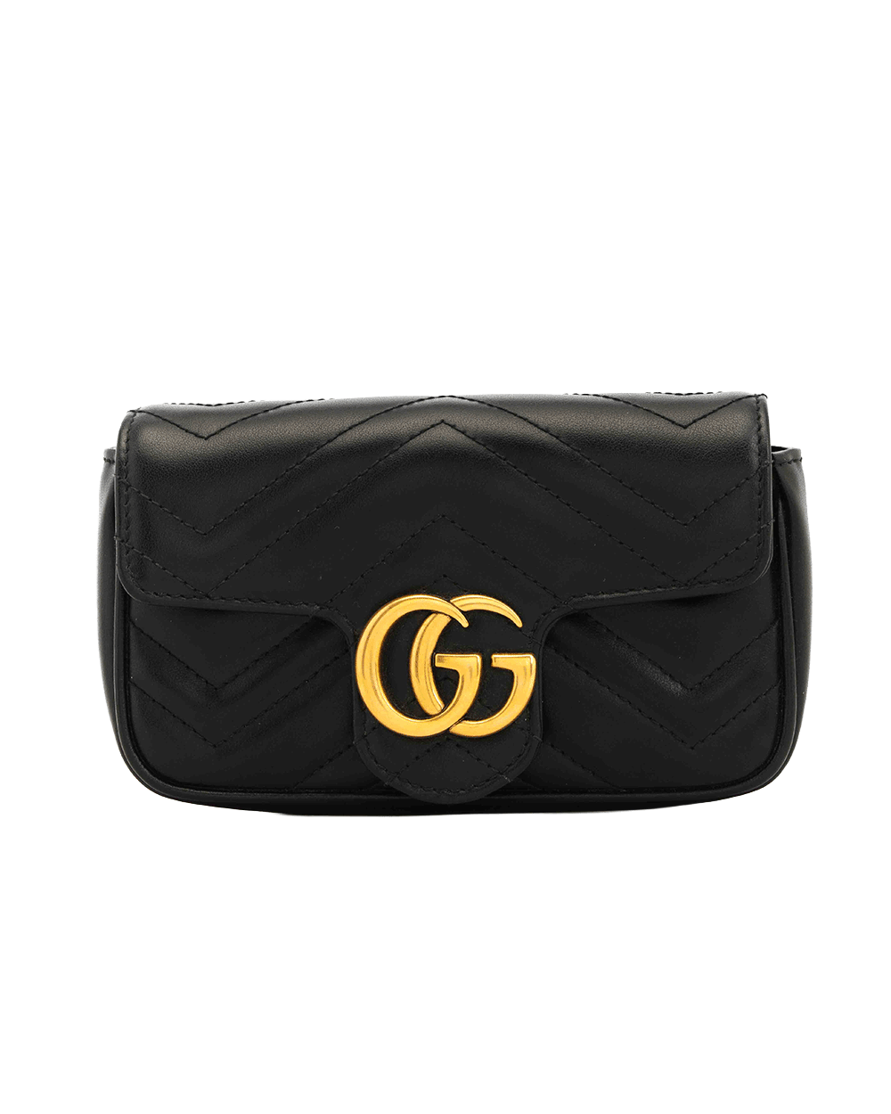 45 GUCCI GG MARMONT SUPER MINI BLACK CALF GHW 476433 0416 0065