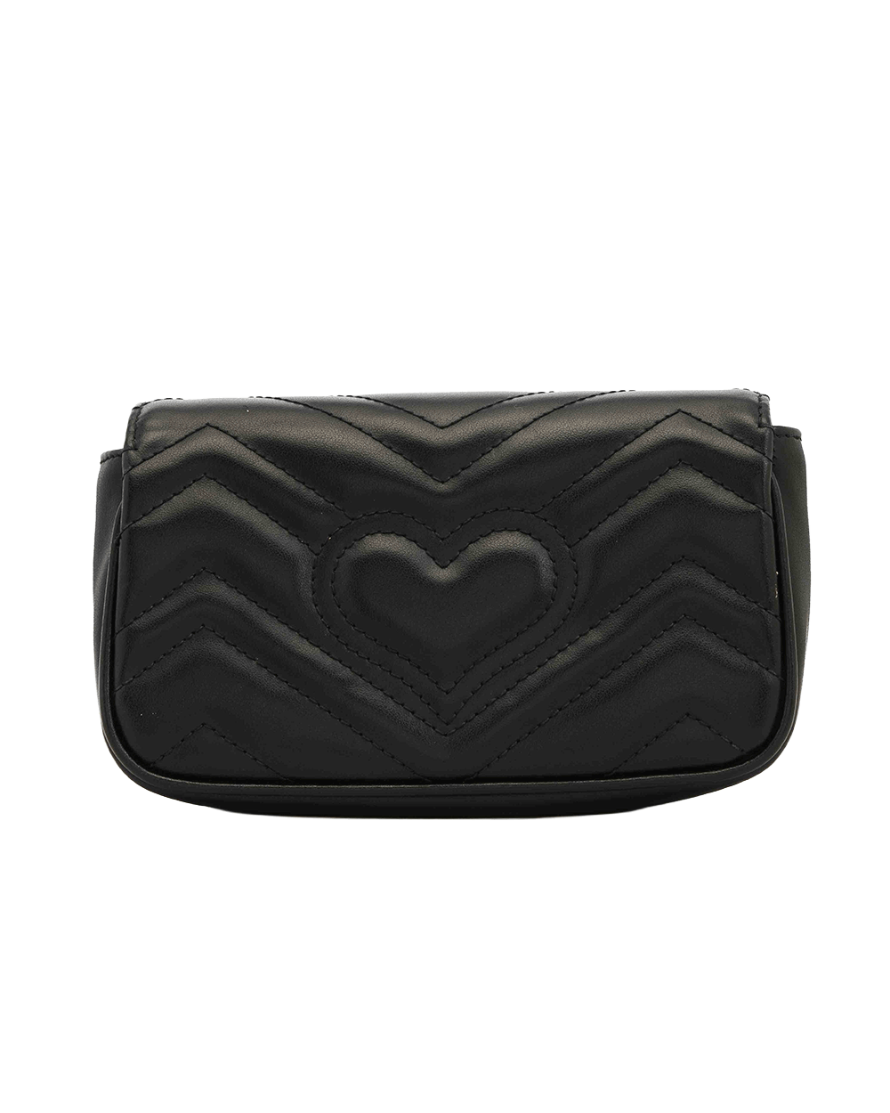 45 GUCCI GG MARMONT SUPER MINI BLACK CALF GHW 476433 0416 0068