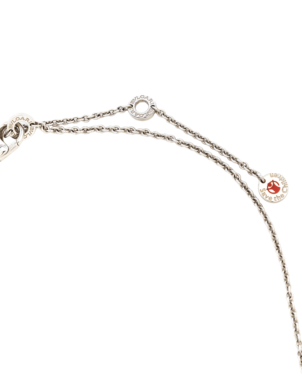 49 BVLGARI SAVE THE CHILDREN NECKLACE BLACK SHW 7W87CC 0361