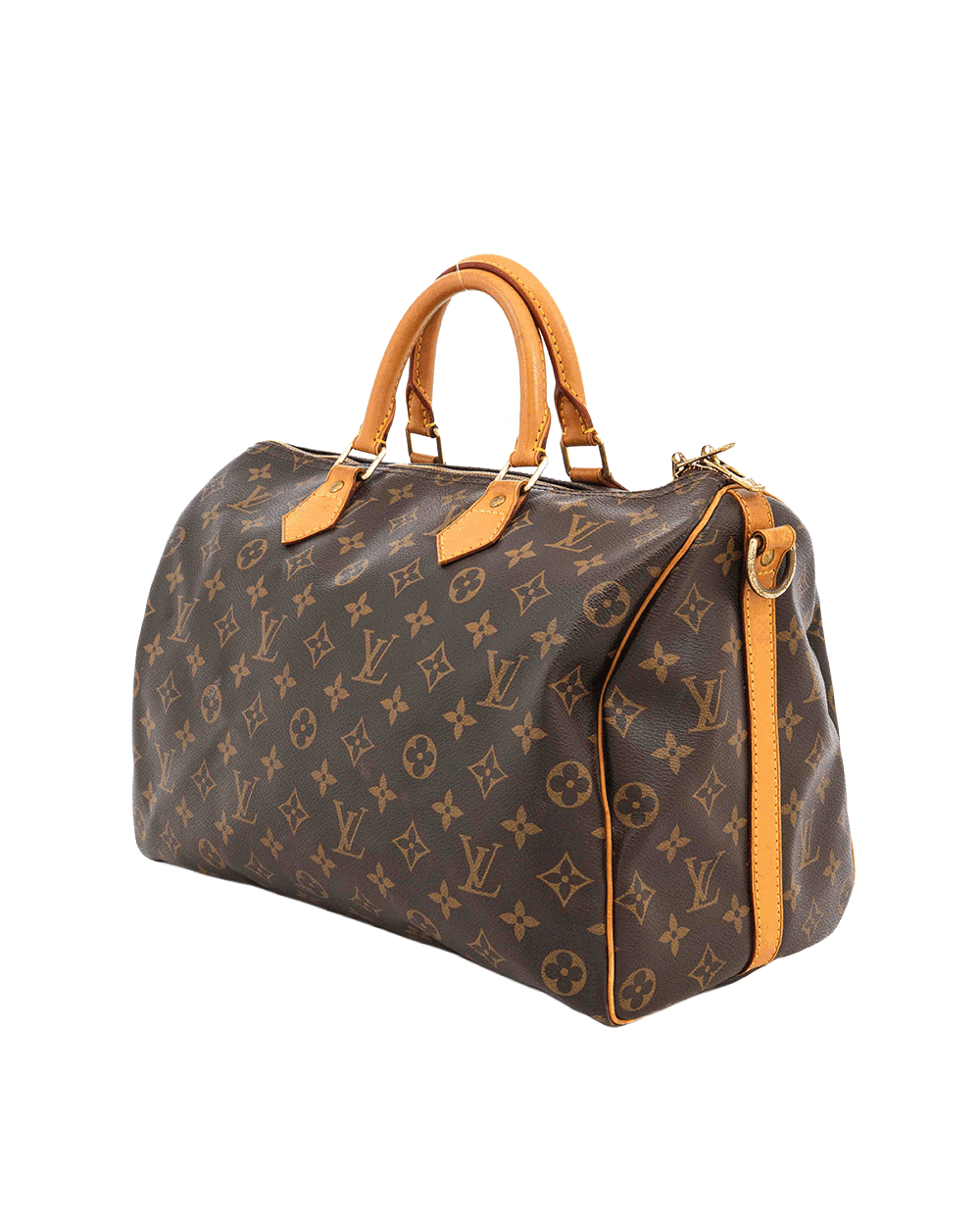 50 LV SPEEDY BAND 35 BROWN MONOGRAM CANVAS GHW DU 2142 0589