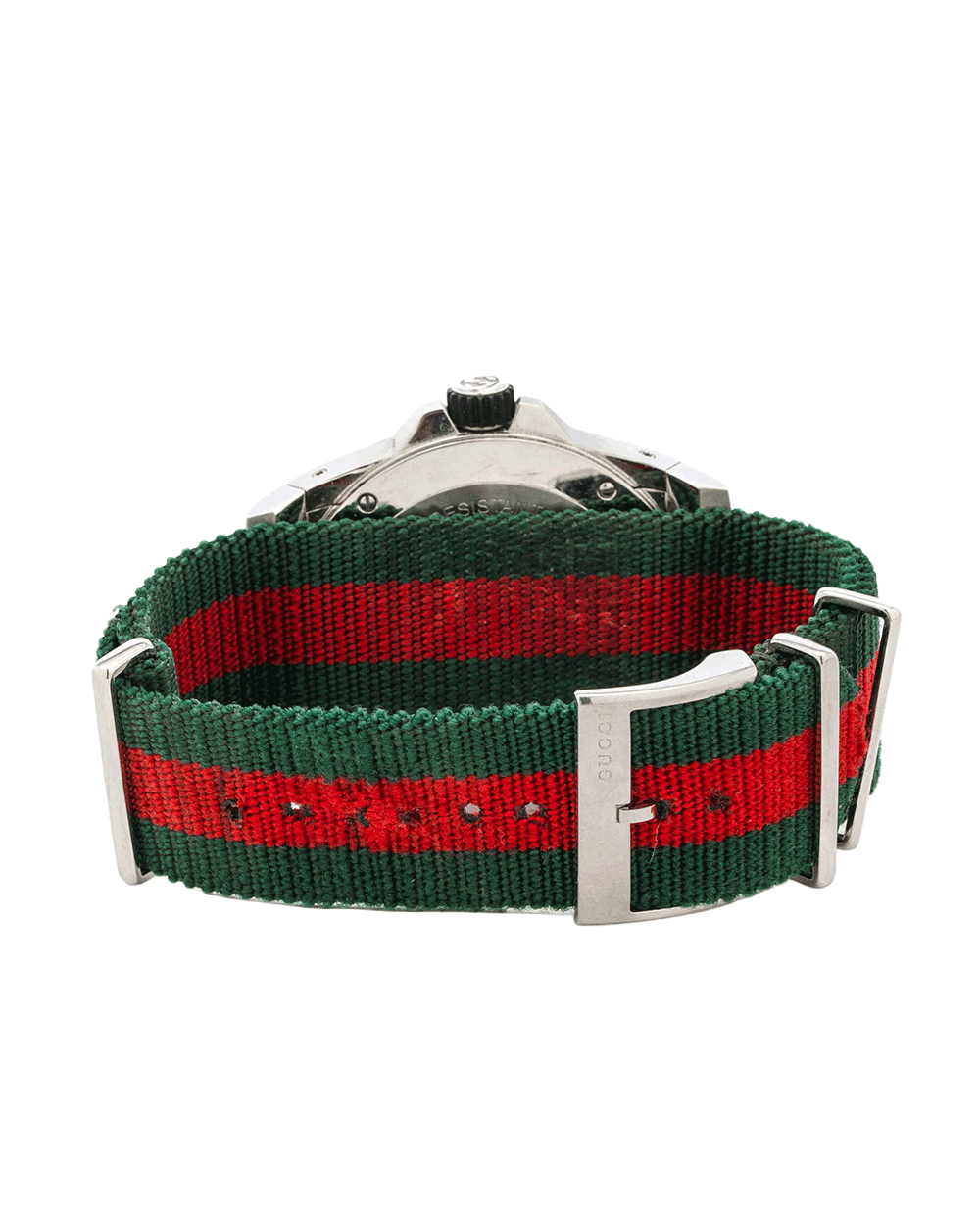 54 GUCCI DIVE WATCH 46 MM BLACK GREEN RED STAINLESS STEEL SHW 17304907 0692