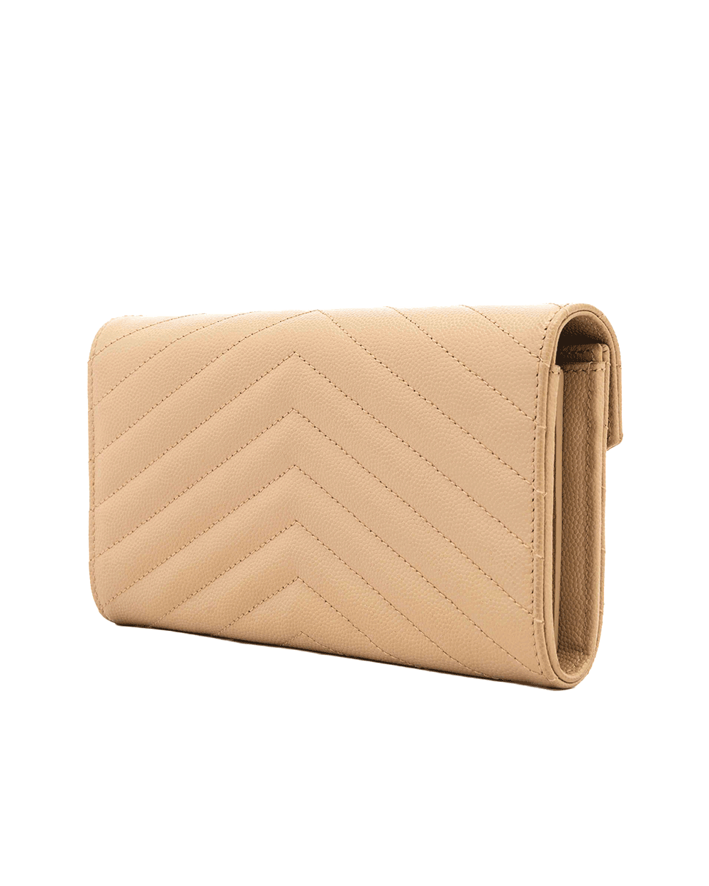 55 YSL SARAH WALLET LONG BEIGE CALF GHW GNC 372264 1020 0231