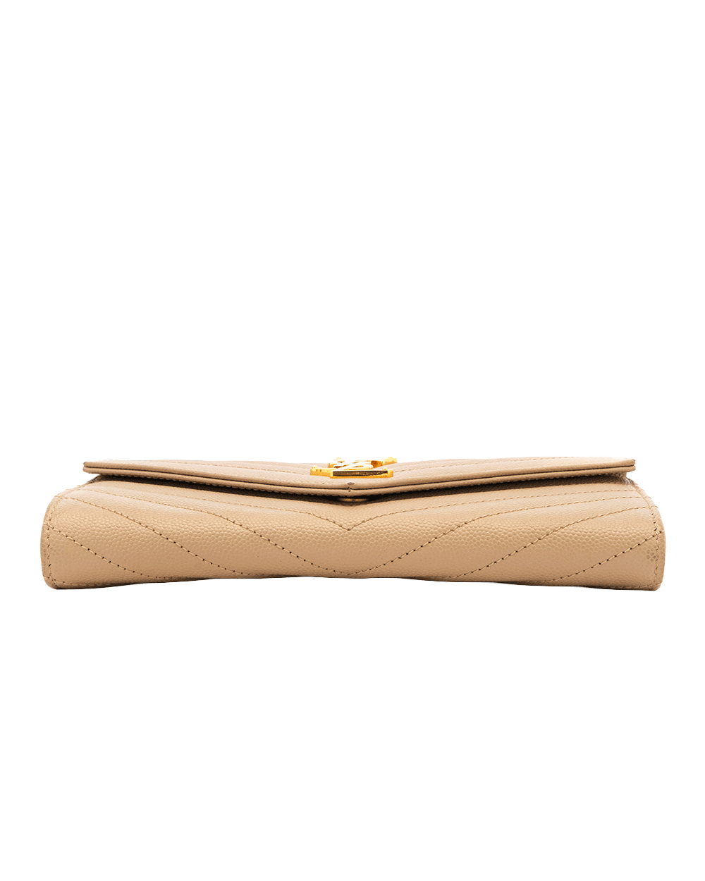55 YSL SARAH WALLET LONG BEIGE CALF GHW GNC 372264 1020 0233