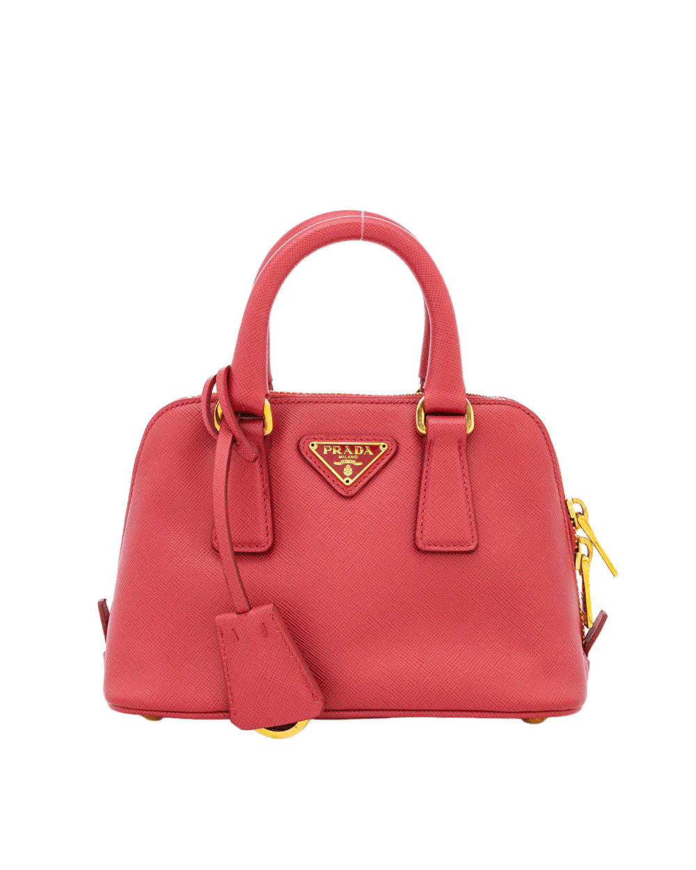 59 PRADA ALMA MINI PINK SAFFIANO GHW 0464