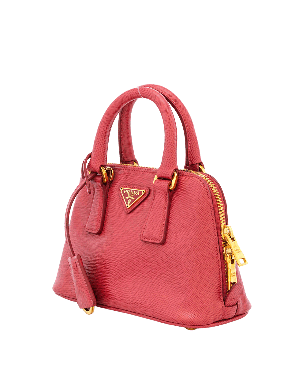 59 PRADA ALMA MINI PINK SAFFIANO GHW 0465